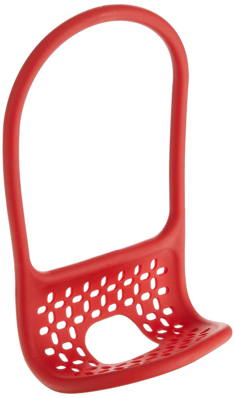 Umbra Sling Flexible Sponge Holder for Kitchen Sink, Customizable Non-Slip Caddy Organizer Also Holds Dish Scrub Brush or Dishcloth, Red - Image 1